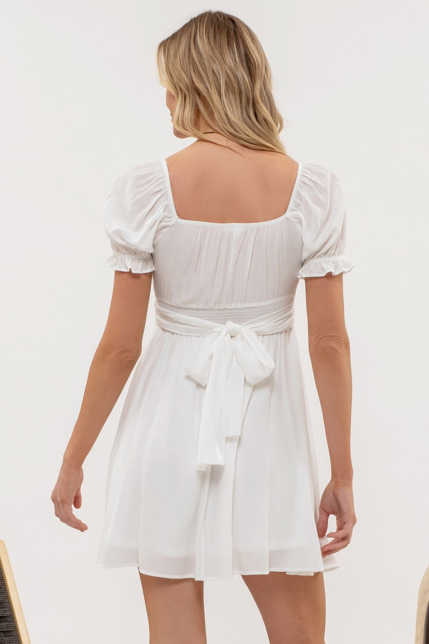 Delightful Dress- White