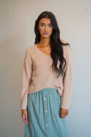 Tucker Pullover Sweater - Gentle Fawn