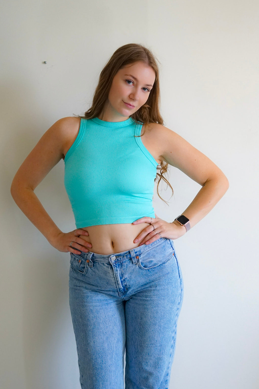 Ribbed Crop- 2 Colours!