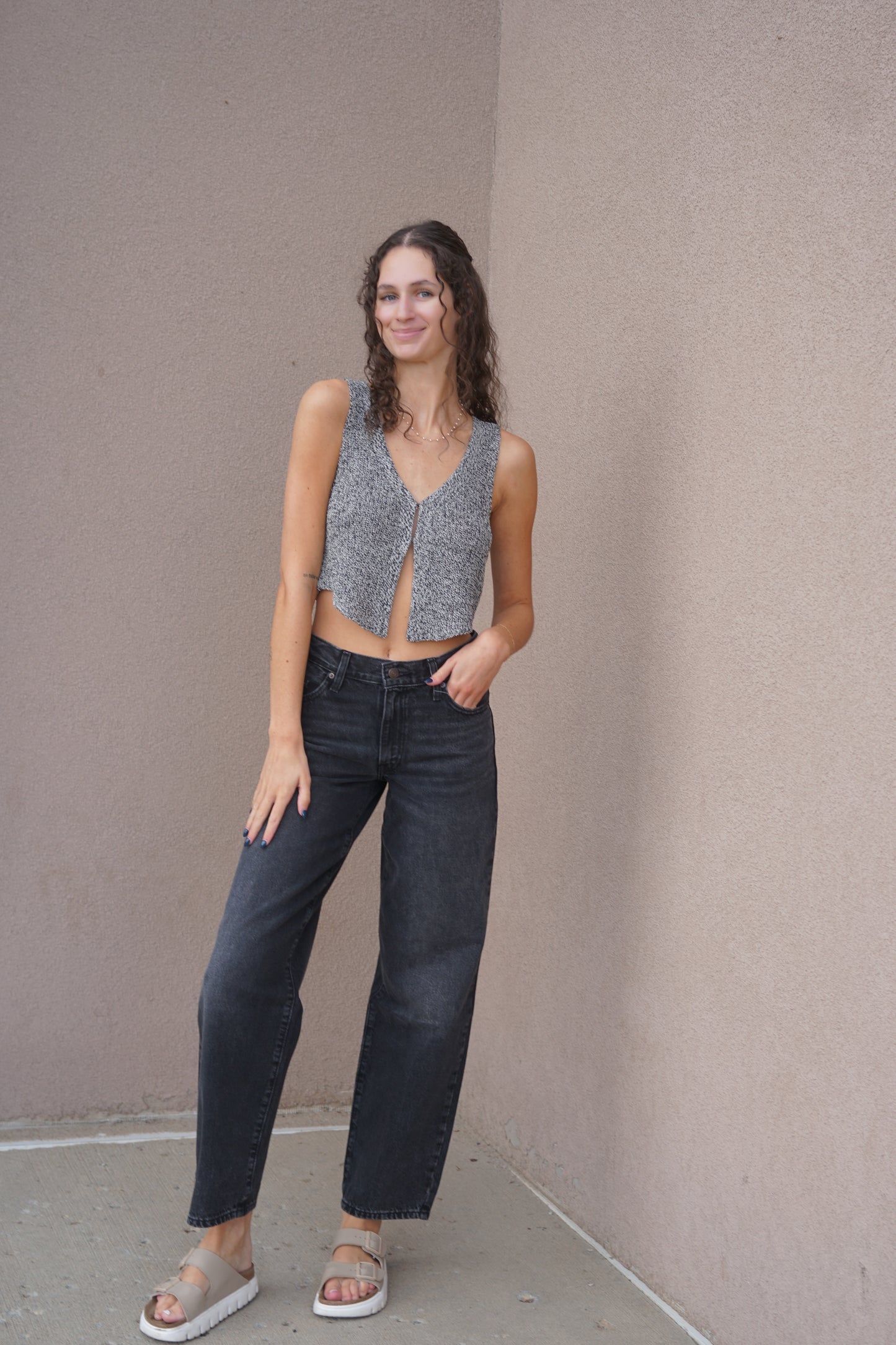 Mara Knit Crop Vest
