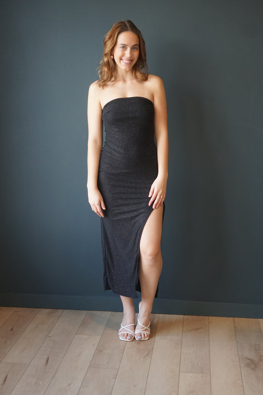 Holiday Glitter Maxi Dress