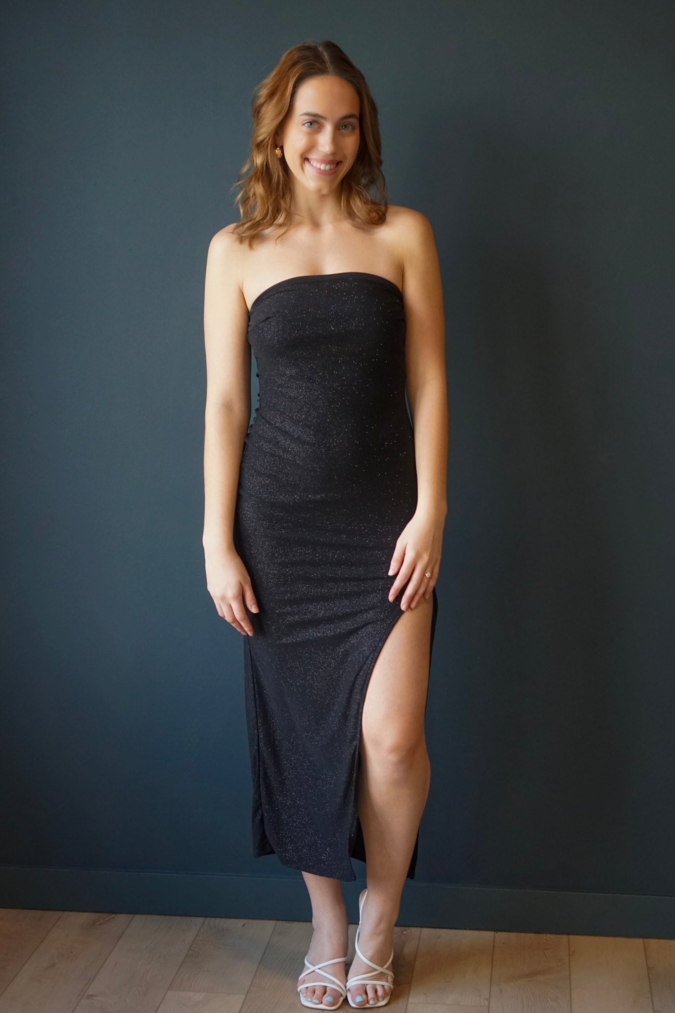 Holiday Glitter Maxi Dress