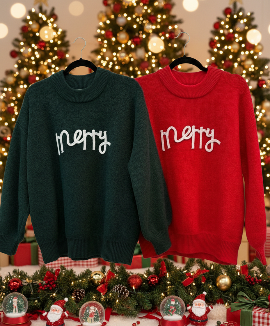 Merry Sweater-Red