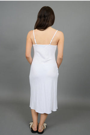 Layla Slip Dress- White-Rd Style