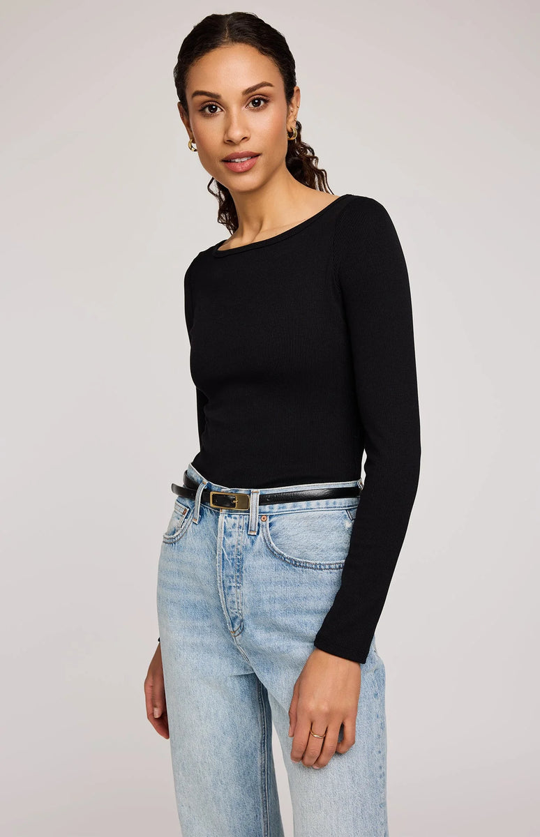 Ingrid Top Tan Garden
