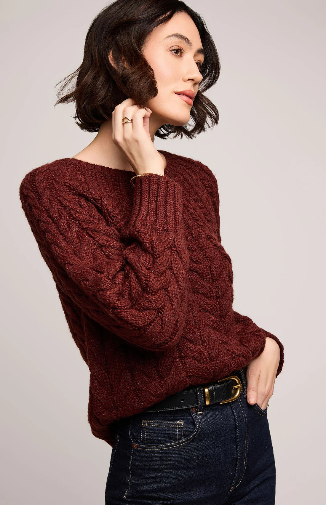 Lorenzo Knit Sweater- Gentle Fawn