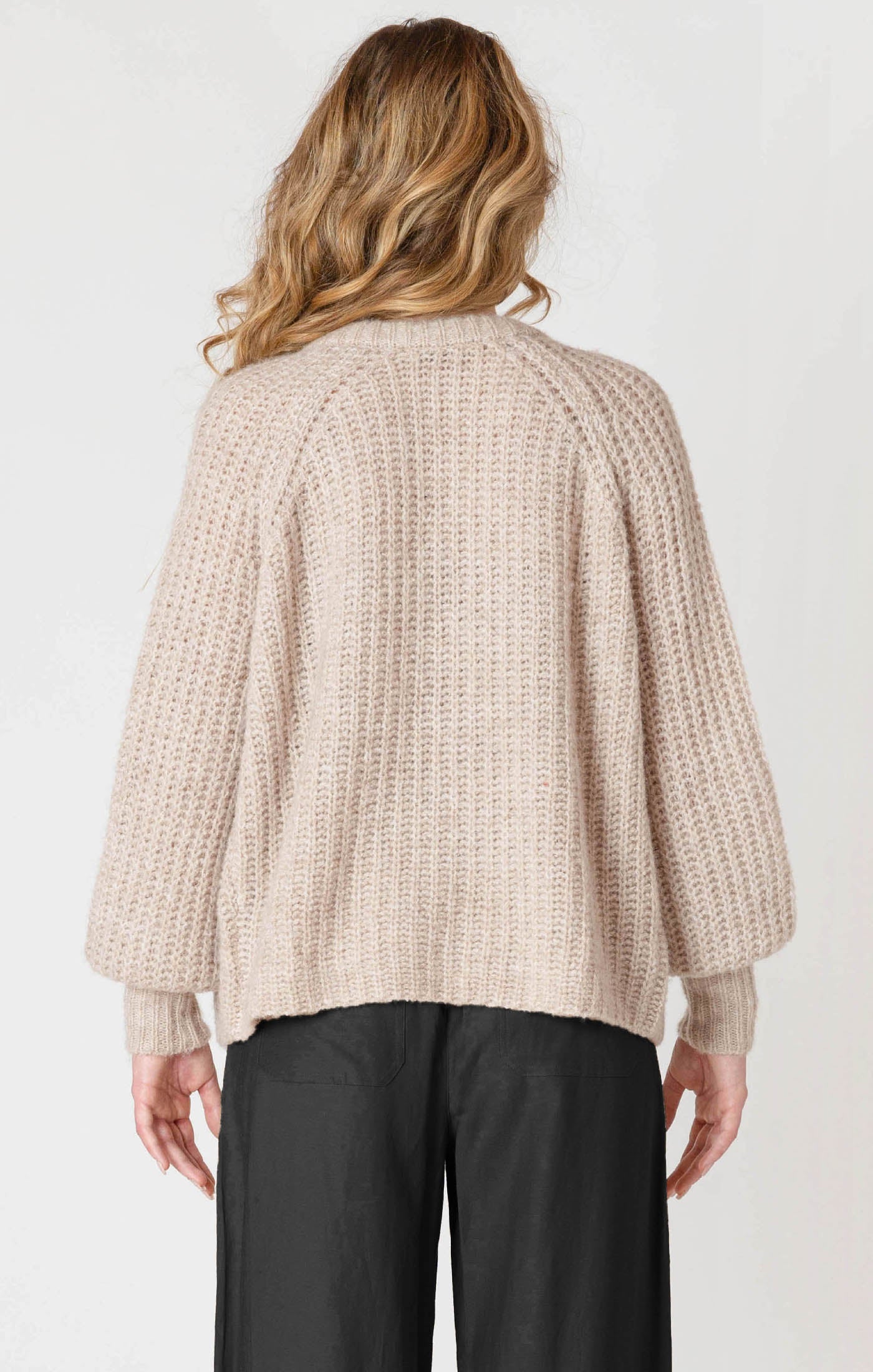 Oat Melange Cardigan-Dex