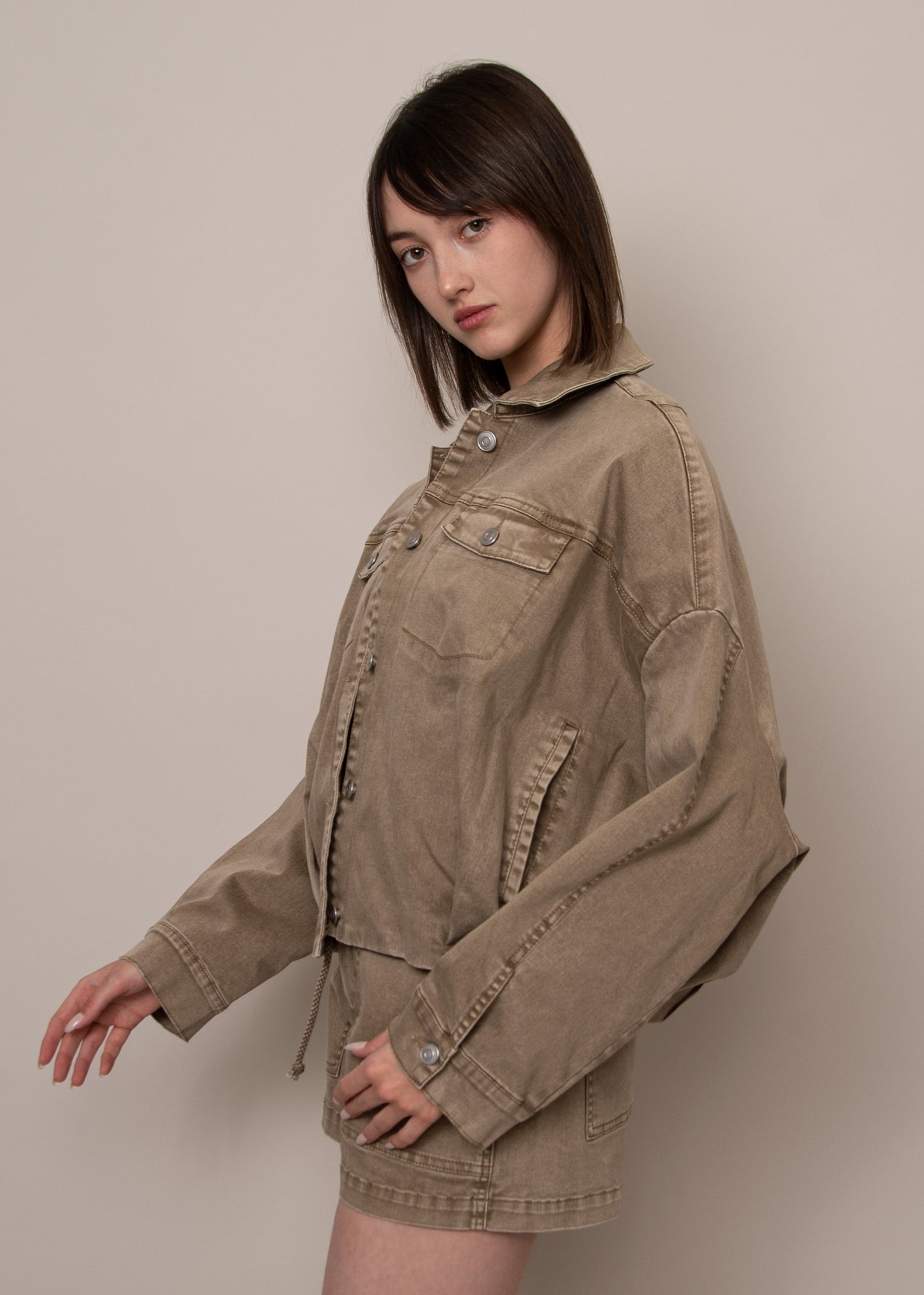 Rumi Twill Jacket-Rd Style - Uforia Muse