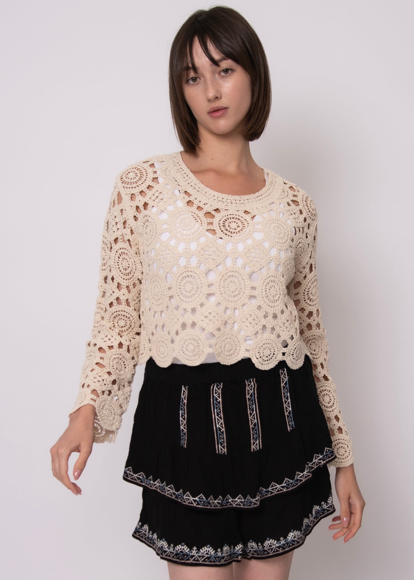 Eris Crochet Top-Rd Style - Uforia Muse