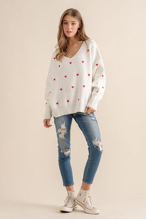 Valentina Hearts Sweater