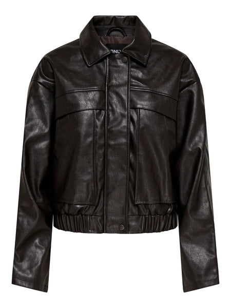 Melle Faux Leather Jacket- Only - Uforia Muse 