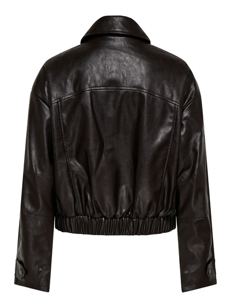 Melle Faux Leather Jacket- Only - Uforia Muse 