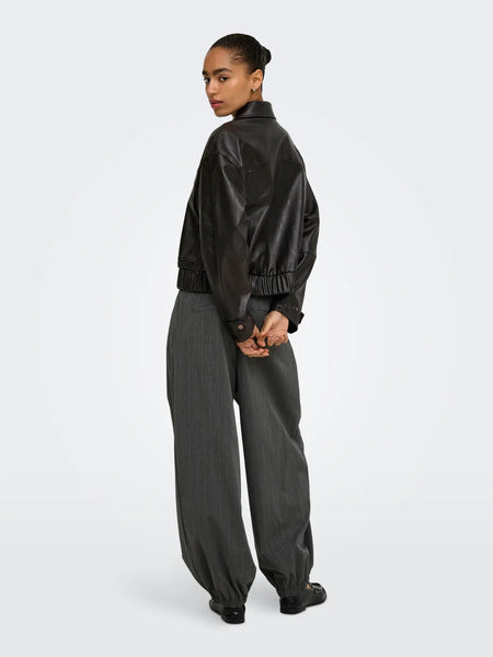 Melle Faux Leather Jacket- Only - Uforia Muse 