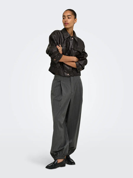 Melle Faux Leather Jacket- Only - Uforia Muse 