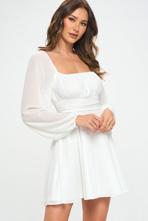 Alessia Dress- White