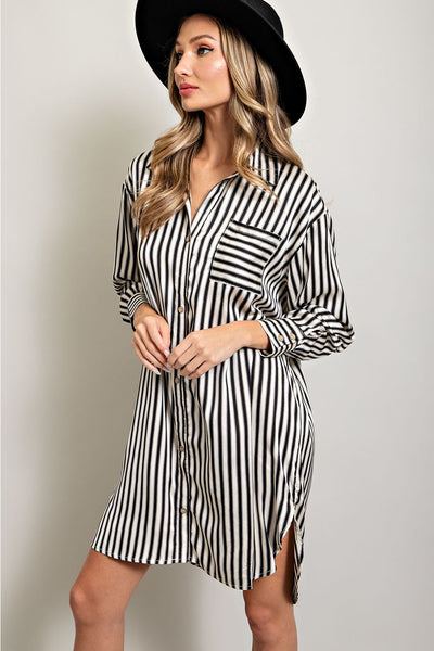 Adler Stripe Dress - Uforia Muse 