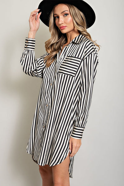 Adler Stripe Dress - Uforia Muse 
