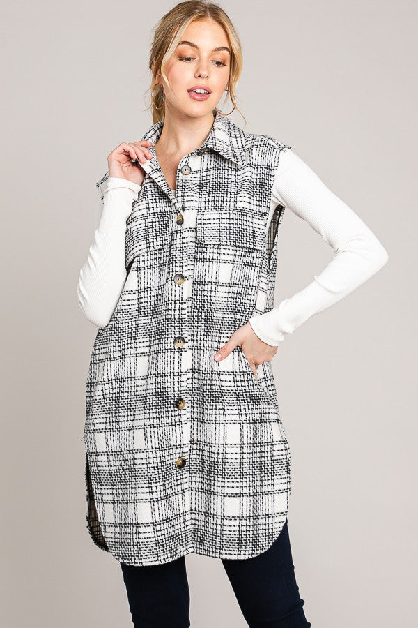 Collegiate Vest-Plaid