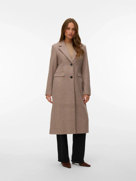 Ava Long Wool Coat- Vero Moda - Uforia Muse 