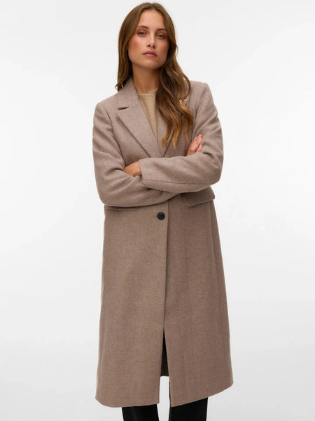 Ava Long Wool Coat- Vero Moda - Uforia Muse 