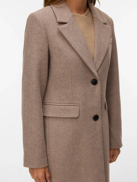 Ava Long Wool Coat- Vero Moda - Uforia Muse 