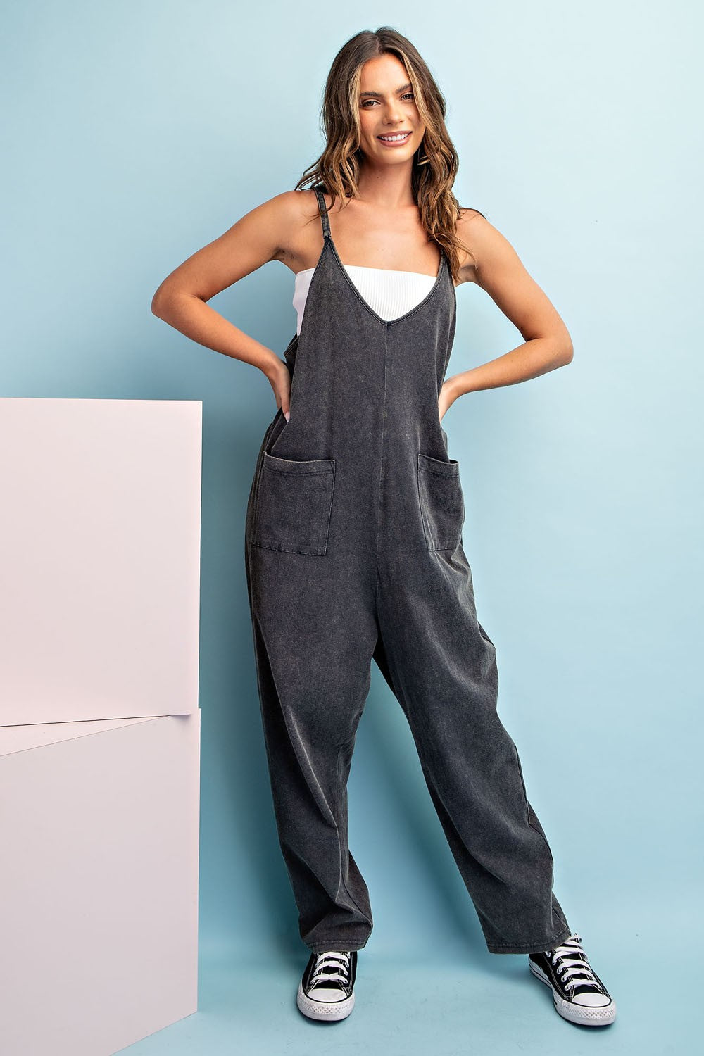 Havana Mineral Wash Jumpsuit