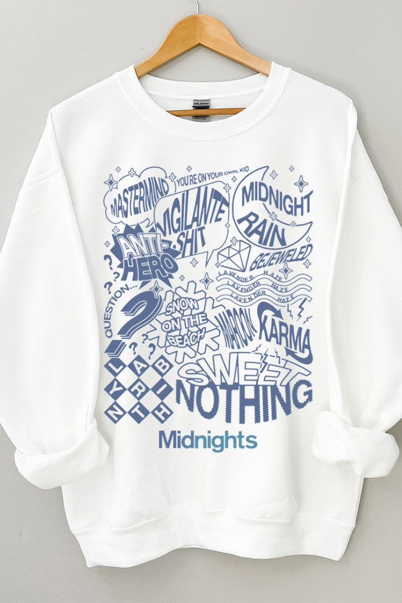Midnights Sweatshirt- White
