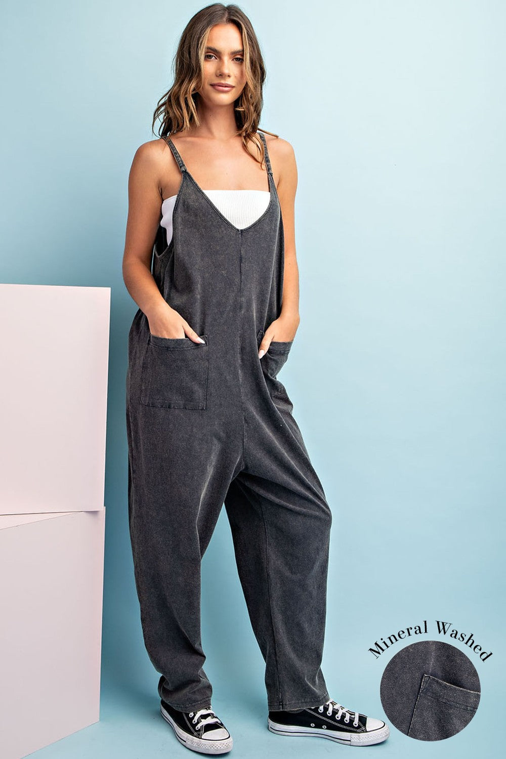 Havana Mineral Wash Jumpsuit