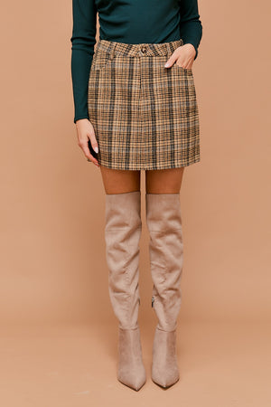 Plaid Mini Skirt