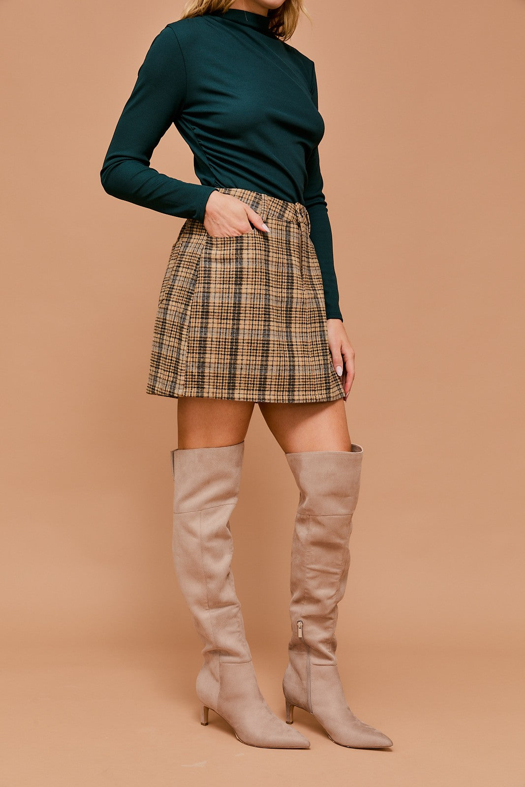 Plaid Mini Skirt