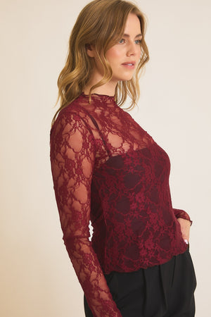 Ruby Lace Top