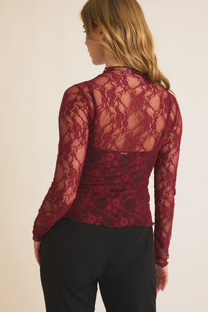 Ruby Lace Top