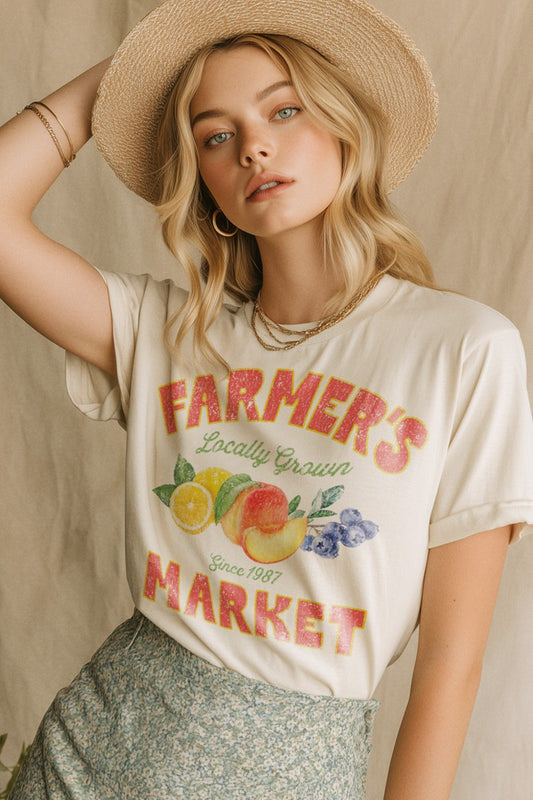 Farmers Market Tee - Uforia Muse 