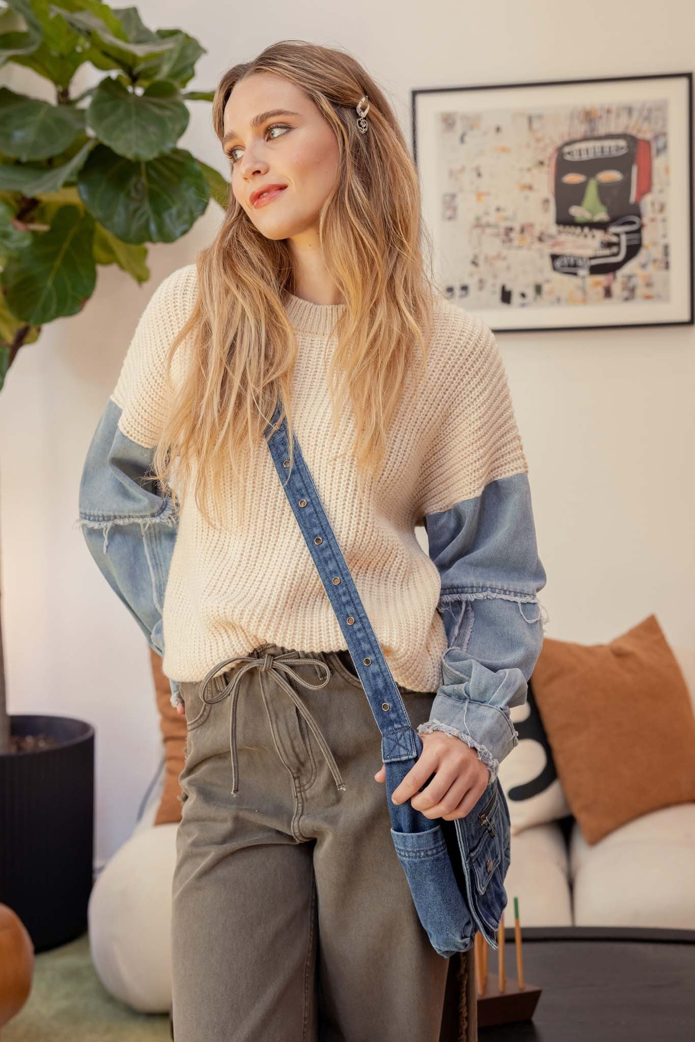 Dakota Mixed Knit Sweater