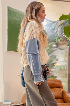 Dakota Mixed Knit Sweater