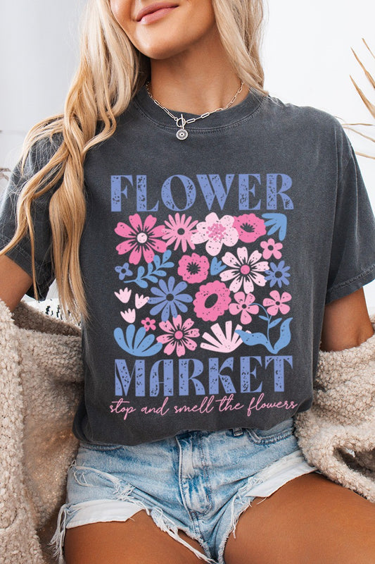 Flower Market Tee - Uforia Muse 