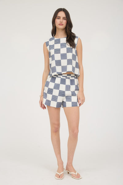 Checked Top