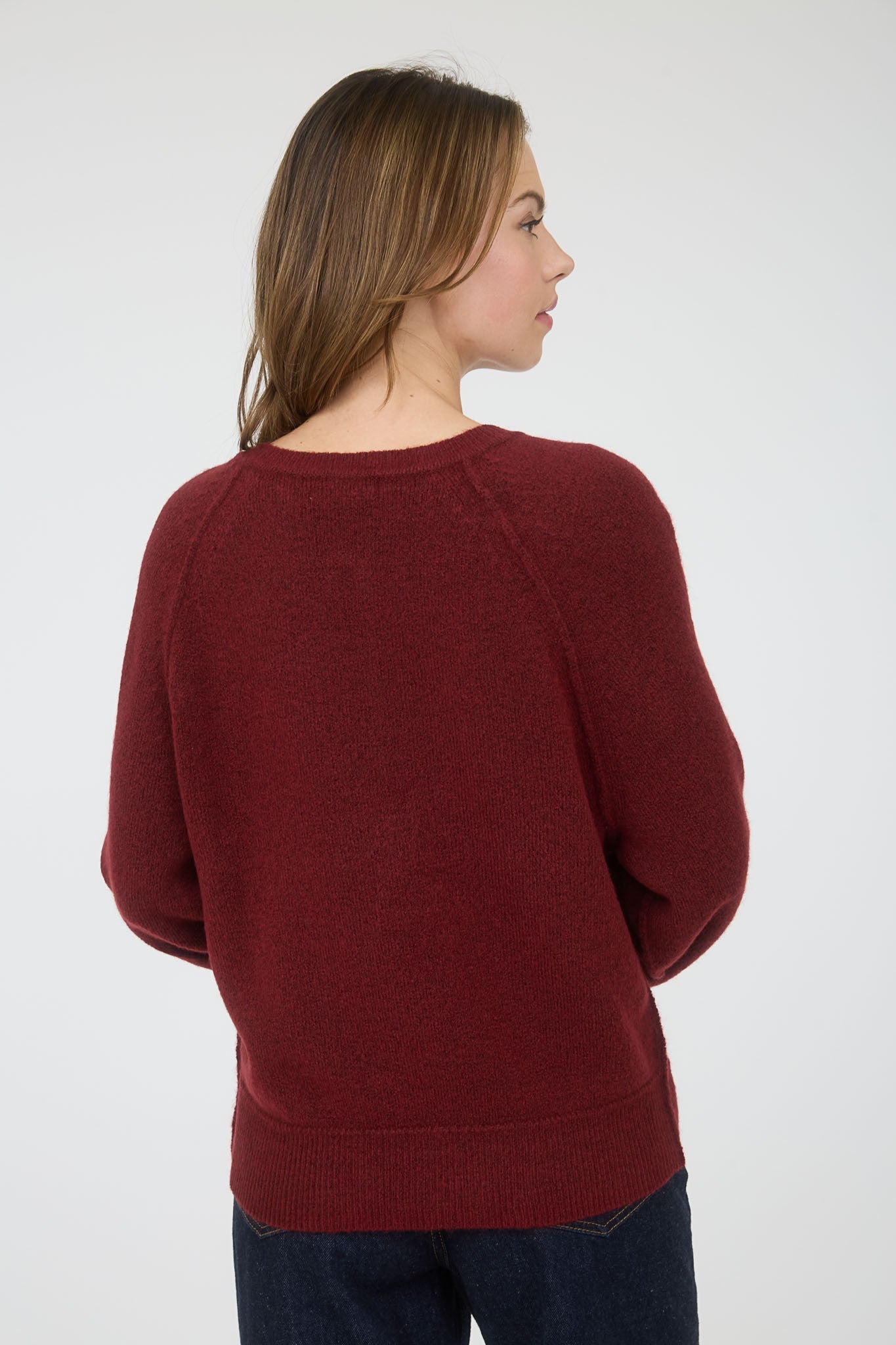 Bordeaux Henley Sweater