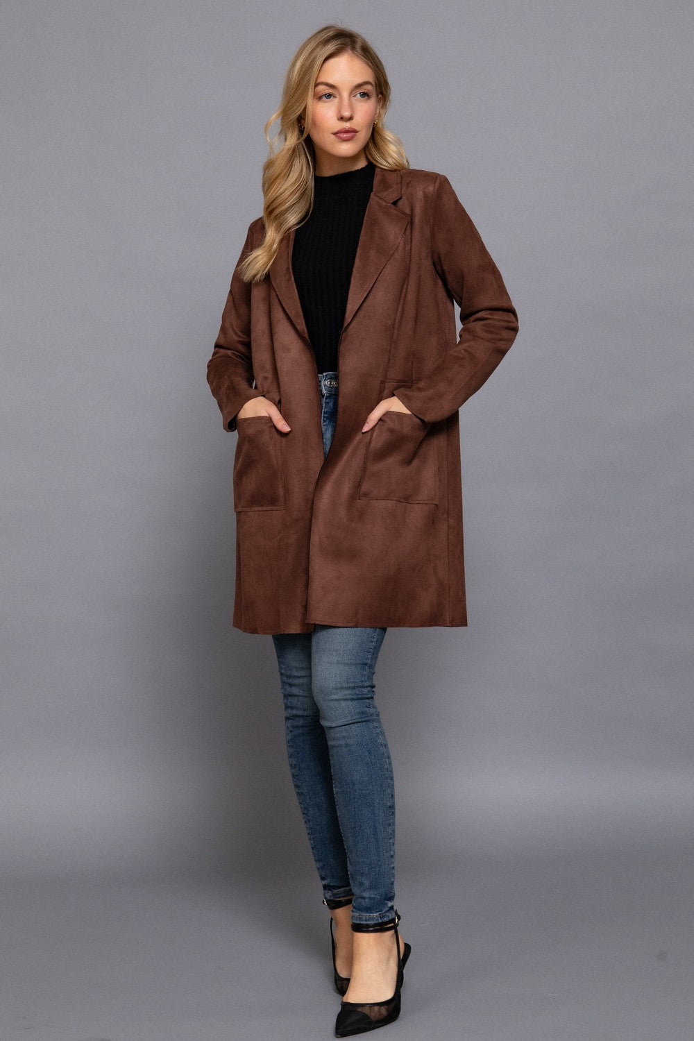 Zara Vegan Suede Blazer