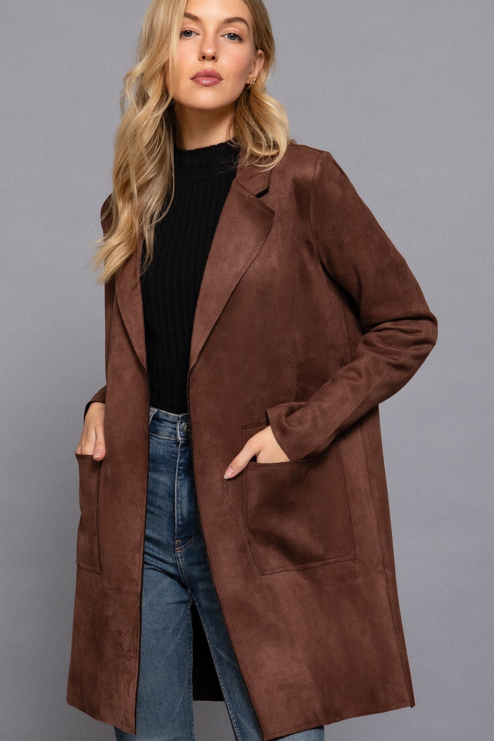 Zara Vegan Suede Blazer