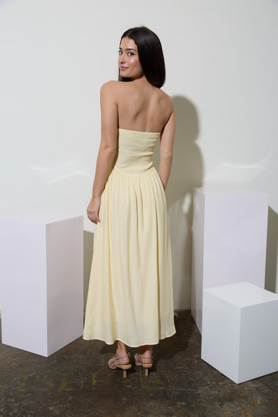 Golden Hour Strapless Dress