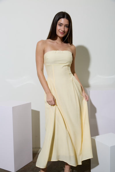 Golden Hour Strapless Dress