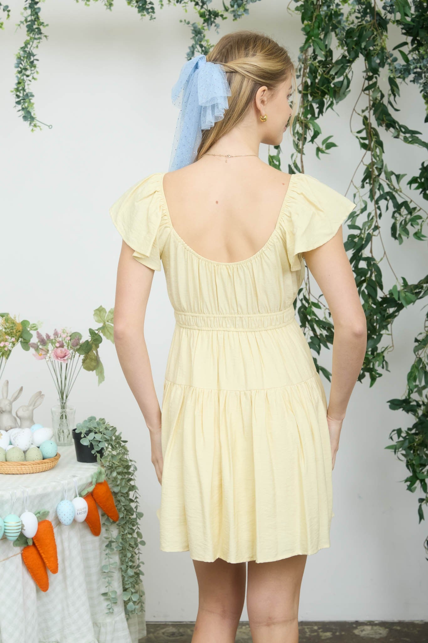 Calee Dress- Butter - Uforia Muse 
