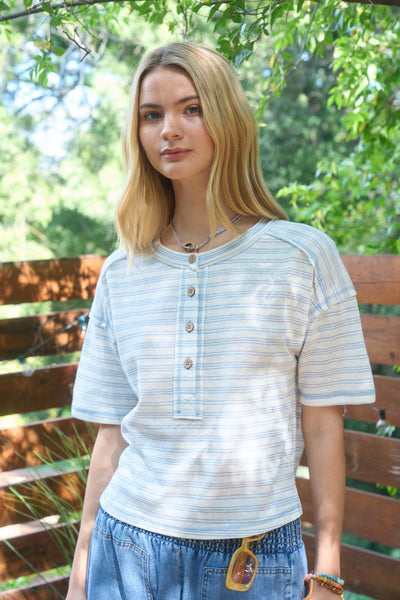 Summer Henley Top