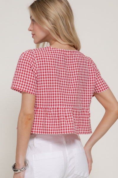 Scarlett Gingham Top