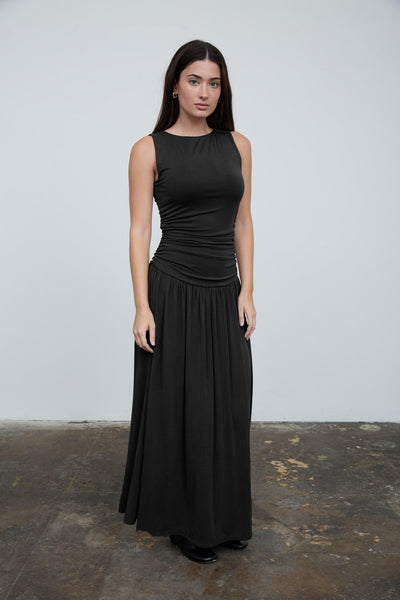 Halston Dress-Black - Uforia Muse 