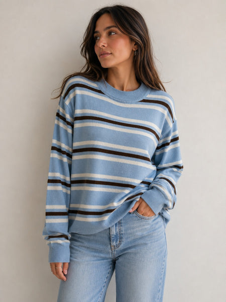 Coastal Stripe Light Knit Top