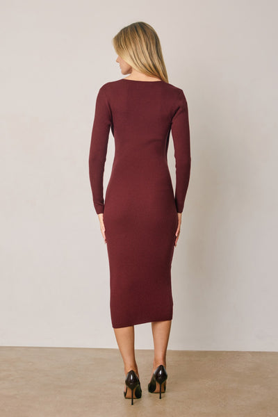 Mallory Ribbed Wrap Dress