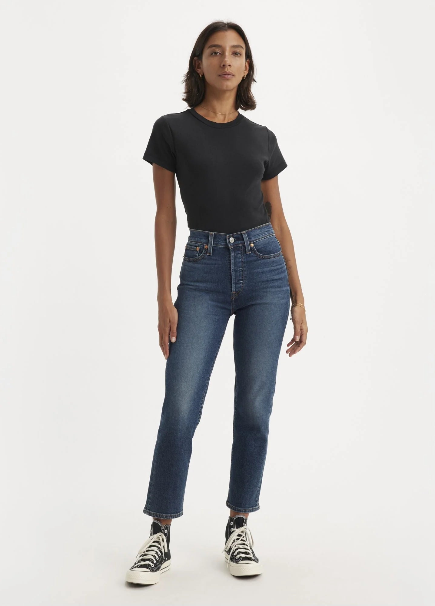 Wedgie Straight- Indigo-Levis