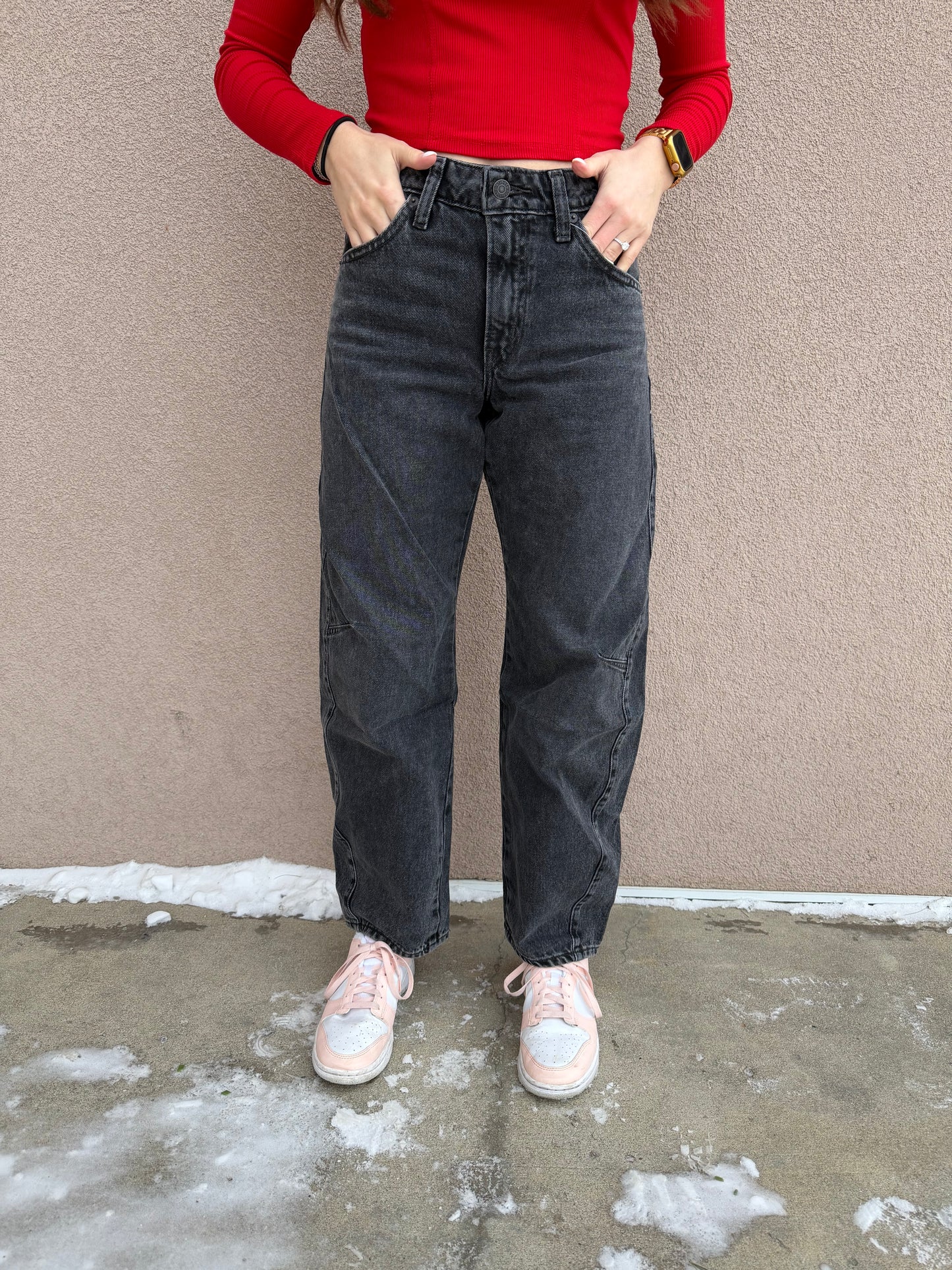 Baggy Dad Barrel-Black-Levi's